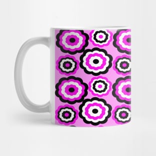 Pink Flower Pattern Mug